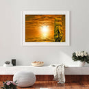 Boat 5D DIY Full Round Drill Diamond Landscape Painting Home Decor Mosaic