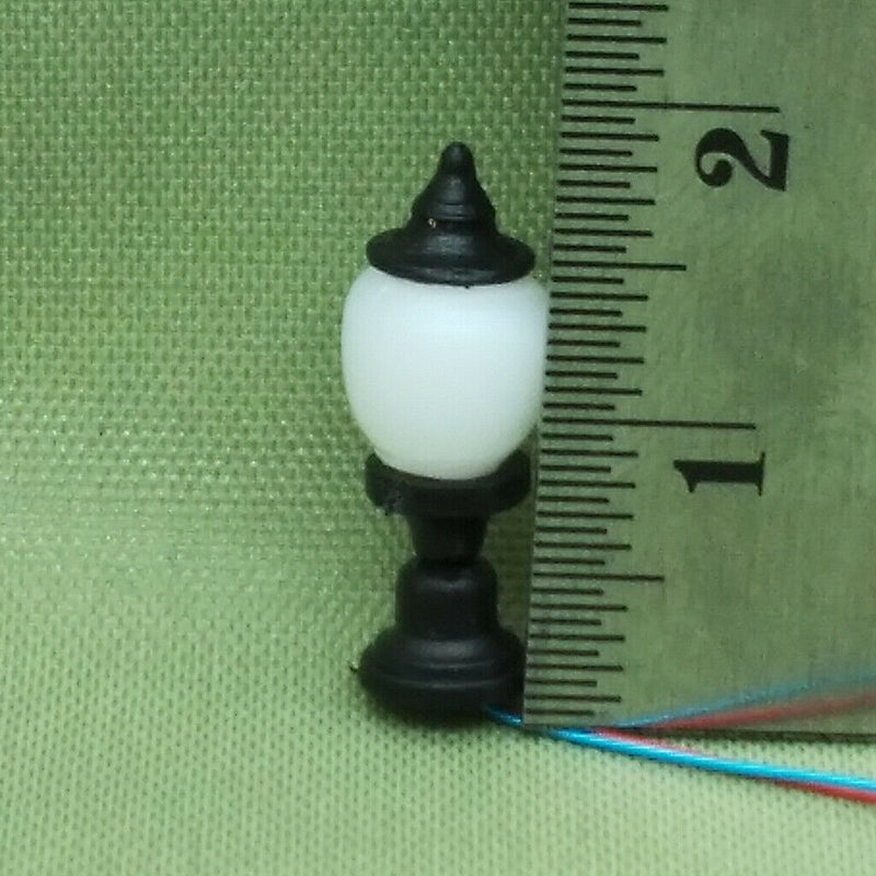 10pcsTrain Railways Lamp Park Street Light HO Scale 1:100 Scenery Layouts