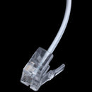 RJ11 6P4C phone splitter 1 male 2 female - white