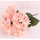 Flesh Pink Artificial Flowers Silk Hydrangea Home Office Garden Decoration