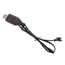 7.2V USB to SM 2Pins Plug NI-MH/NI-Cd Battery Charging Cable For RC Drone Toys