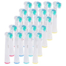 20 Pcs Electric Tooth Brush Replacement Heads Fit For Braun Cross Act JR
