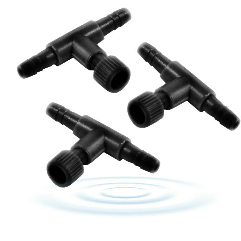 10Pcs 4mm Air-Flow Control Valve Aquarium Fish Tank Regulator Pump Tube Pipe Set