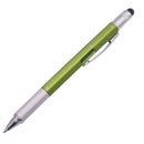 1PC Multi Functional Tool Tech Ballpoint Pen 6 in 1 Spirit Screwdrive Level K5O5