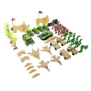 64 Pieces Military Soldier Playset - 5cm  Men, Tanks, Warplane & More