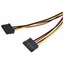 LP4 to 2 SATA Internal Power Splitter Cable (SATA Power Splitter Adapter CaD2G5
