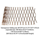Yard Decoration Outdoor Plant Climb Expandable Retractable Garden Fence Wood DIY
