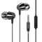 Floveme 1.2m 3.5mm Wired In-Ear Earphone Line Control Bass Earbuds w/o Mic