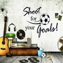 Shoot For Your Goals Soccer Wall Stickers Decals Chilren Room Decoration â„–[