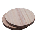 10 x Wooden Circle Shapes, Plain Wood Craft Tags 50mm (5cm) R3L1