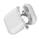 Anti-shock Earphone Case Cover Protection Waterproof For Airpods White Silicone