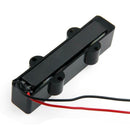 2Pcs 4 String Bridge Pickup Black for Jazz Bass Replacement
