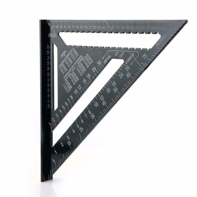 12inch Triangle Ruler for Woodworking Square Layout Gauge Measuring Tool