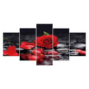 Rose 5D DIY Full Drill Diamond Painting Crafts 5-pictures Combination Kits