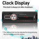 Single 1DIN Car Stereo MP3 Player Bluetooth TF Card U Disk AUX FM Radio Remote