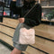 Fashion Soft Plush Handbag Women Shoulder Messenger Bag Travel Tote (Pink)