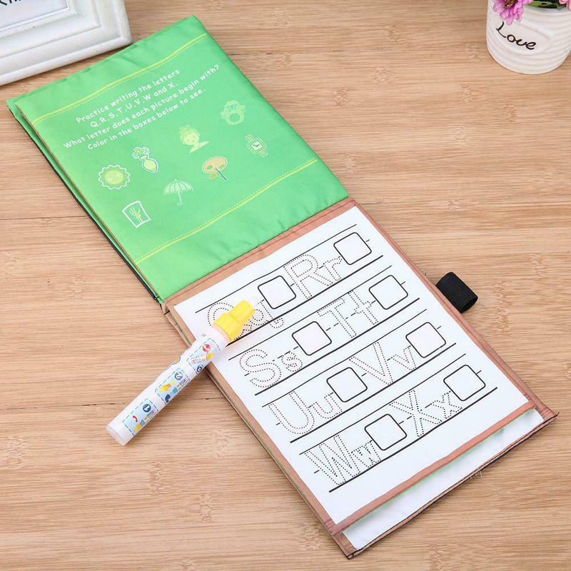 Kids Letter Printed Coloring Magic Book Painting Doodle Water Drawing Book