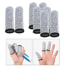 8x Safety HPPE Finger Cots Cut Resistant Sleeves Protector Gardening Gifts