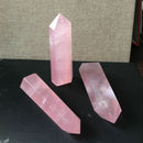 Bulk 50-60mm Natural Rock Pink Rose Quartz Crystal Wand Point Healing Stone AU
