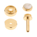 1 Pack Trumpets Finger Buttons Connecting Rods Valve Caps Cover, Golden