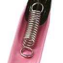 Manicure Cutter Clipper False Nail U One Word Cut Stainless Steel (Pink)