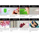 DIY 5D Diamond Embroidery purple rose full Round Diamond Painting Cross StitchLJ