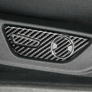 Carbon Fiber for Ford Mustang 2015-2019 Interior Seat Button Stickers Cover