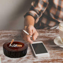Small Wooden Cigarette Ashtray Portable Ash Tray Business houshold Gifts