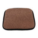 2xSquare 35cm Memory Foam Cotton Brown Home Chair Cushion Dining Chair Pads