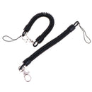 2x Retractable phone spring elastic rope security gear tool anti-lost keychainME