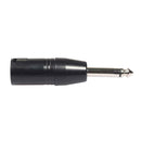 6.35mm Mono Male to XLR 3Pin Male Audio Plug Converter Adapter Connector