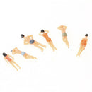 20x People Figures for Models Little Painted Beach People Figures(1:50) Colorful