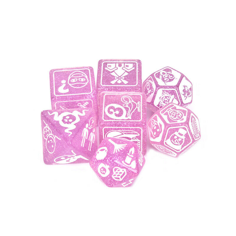 7Pcs Dice Party story cubes For Game Story Time Dice Polyhedral Multi Si  JC!E
