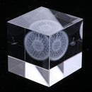 Dandelion Crystal Cube Paperweight Fengshui Crystal Home Decoration Props