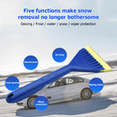 5 in 1 Long Handle Car Ice Scraper Shovel Soft Rubber Snow Removal Brush A