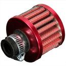 12MM AIR FILTER CONE OIL RECOVERY STEAM CAR MOTORCYCLE RED H8N5