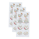 80pcs/10sheet Gift Sealing Stickers Thank you Design Diary Scrapbooking StiSEAU
