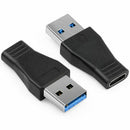 2 Pack USB-C USB 3.1 Type C Female to USB 3.0 A Male Adapter Converter Supp B7Q2