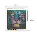 5D DIY Full Drill Diamond Painting Colorful Tiger Cross Stitch Embroidery