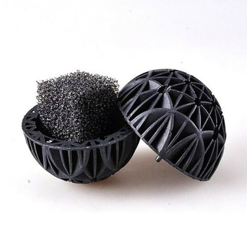 50Pcs Bio Balls Wet Reef Filter Media Aquarium Koi Fish Pond Dry 16mm Reusable
