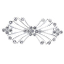 2 x Shell Design Crystal Closure Hook and Eye Clasp for Sweater Cloak Decor