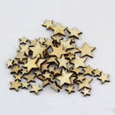50 PCS Lot Artcuts Mini Mixed Wooden Stars Embellishments for Craft Decor-DIY