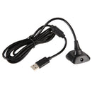 New USB Play&Charger Charge Cable Adapter For XBOX 360 Controller Black  FE