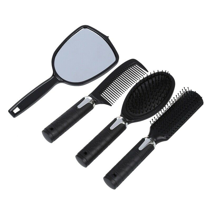 Brush her hair 5x Woman Lady Hair brush massage comb mirror set with mirror C4L9