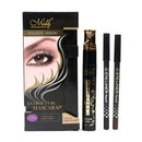 1 Set Waterproof 3.2ml Proof Curl Eyelash Mascara + Black and Brown Eyeliner Pen