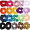 12Pcs/Pack Hair Scrunchies Velvet Elastics Hair Ties Bands Ties Ropes