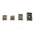 200pcs Stainless Steel Clips Multi-shaped Assorted Spire Clips U Nuts All-in- 1