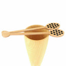 1pc Wood Wooden Heart Honey Dripper Dipper Drizzler S Pot Stir Honney Z8R3 S3A1