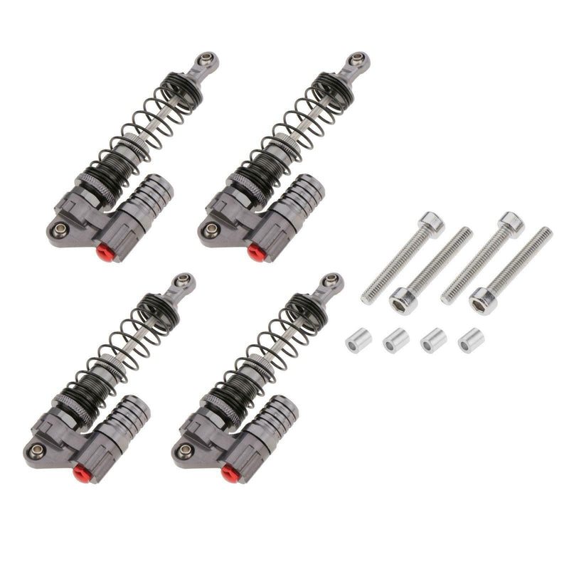 4xCrawler Metal Shocks for 1/10 Axial SCX10 II D90 -4 RC with