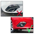 for Mazda 3 Axela 2014 2015 2016 Chrome Front Fog Light Lamp Cover Trim Fog